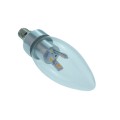 Omailighting E12 Base LED Candelabra Bulb 3w Blunt Tip Warm White
